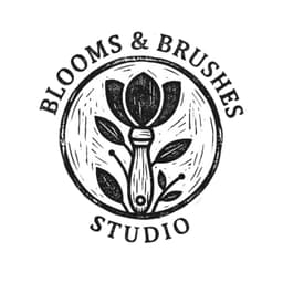 Blooms And Brushes Studio logo